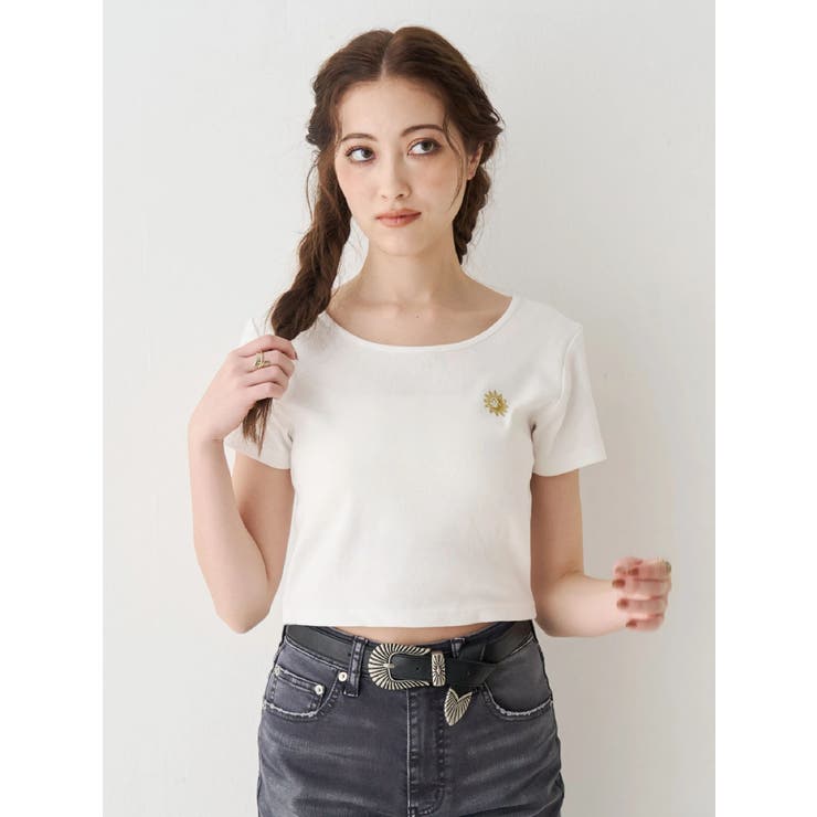 ホワイト | SUNNYショートTシャツ | EVRIS