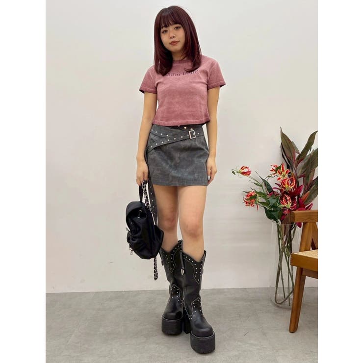 MOON BABE ロゴクロップドTシャツ 夏服 | EVRIS | 詳細画像23 