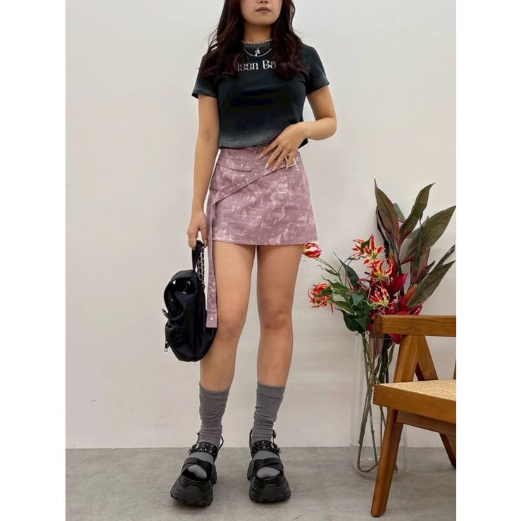 MOON BABE ロゴクロップドTシャツ 夏服 | EVRIS | 詳細画像26 