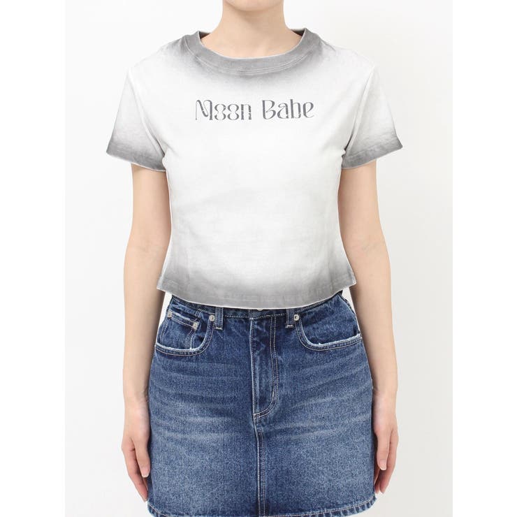 MOON BABE ロゴクロップドTシャツ 夏服 | EVRIS | 詳細画像29 