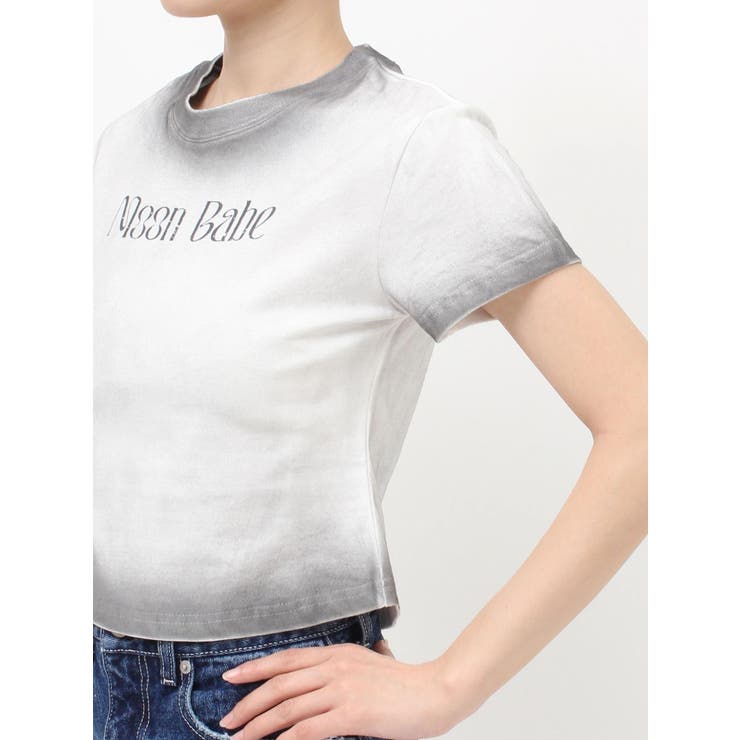 MOON BABE ロゴクロップドTシャツ 夏服 | EVRIS | 詳細画像33 