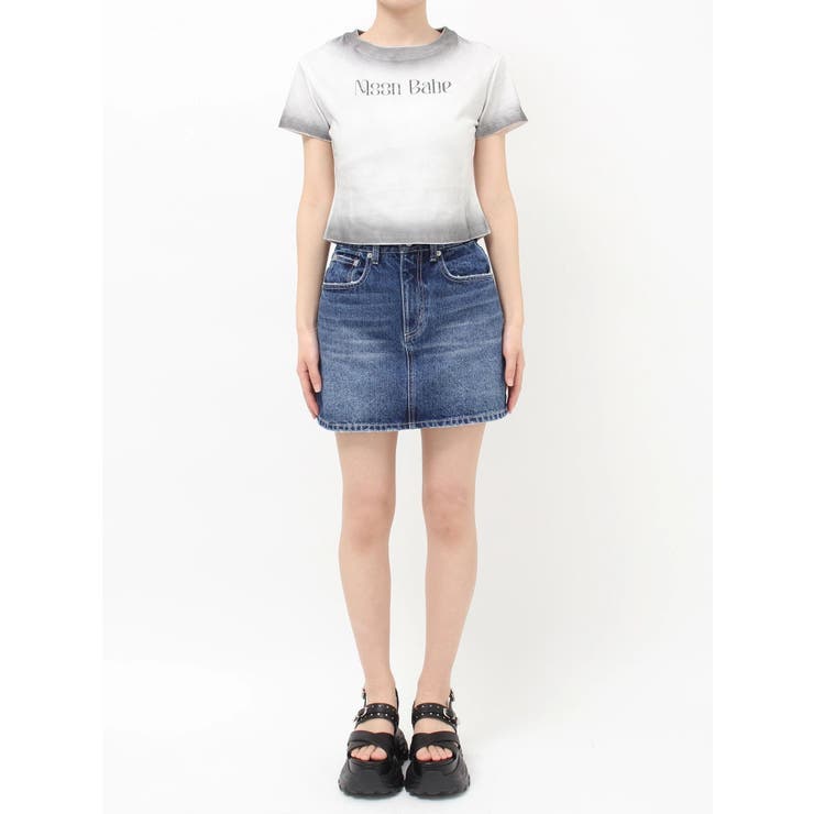 MOON BABE ロゴクロップドTシャツ 夏服 | EVRIS | 詳細画像36 