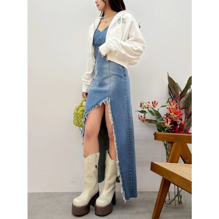 ワンポイントロゴショートパーカー【セットアップ着用可能】 | EVRIS | 詳細画像26 