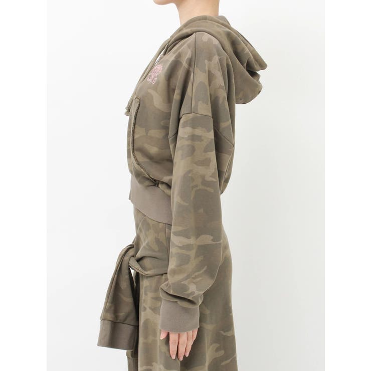 ワンポイントロゴショートパーカー【セットアップ着用可能】 | EVRIS | 詳細画像30 