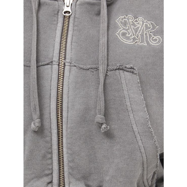 ワンポイントロゴショートパーカー【セットアップ着用可能】 | EVRIS | 詳細画像39 