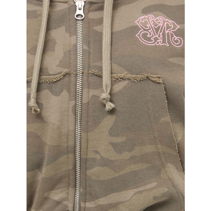 ワンポイントロゴショートパーカー【セットアップ着用可能】 | EVRIS | 詳細画像40 