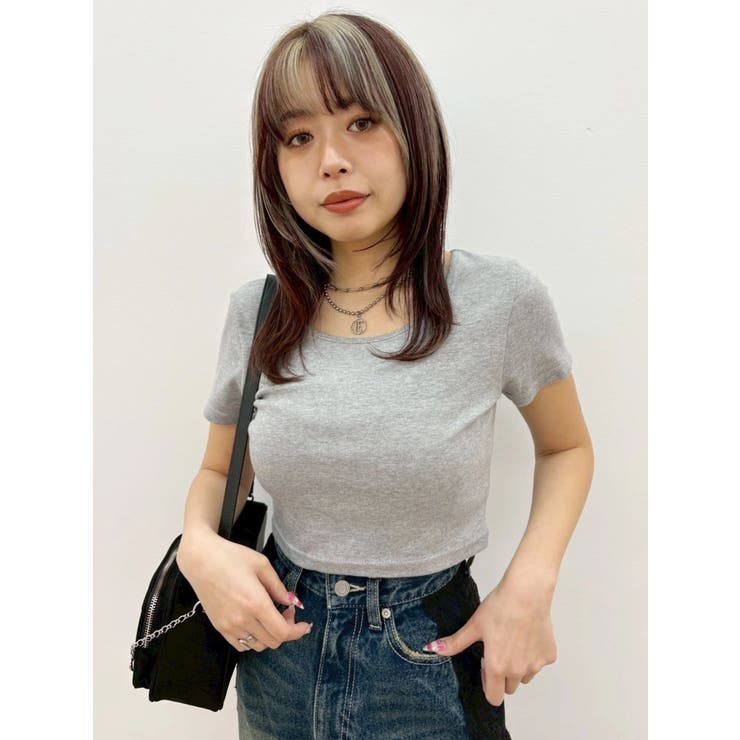 BASICシンプルショートTシャツ | EVRIS | 詳細画像10 