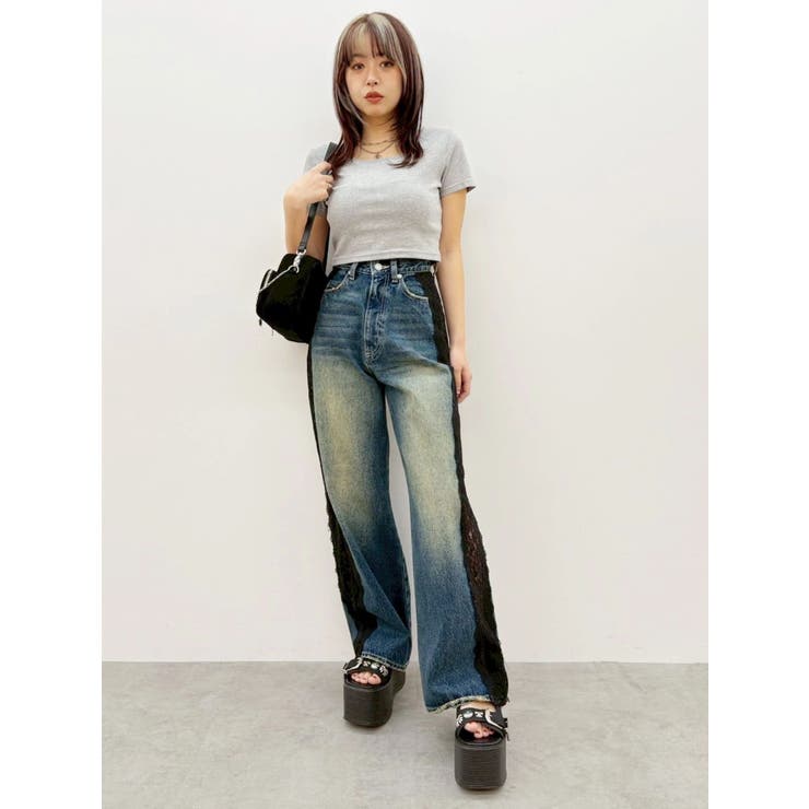 BASICシンプルショートTシャツ | EVRIS | 詳細画像14 