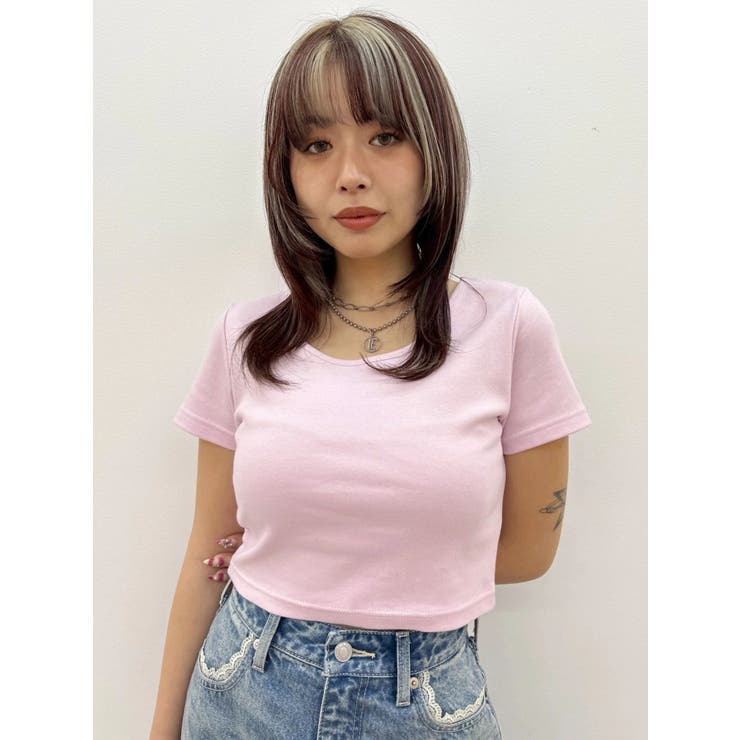 BASICシンプルショートTシャツ | EVRIS | 詳細画像15 