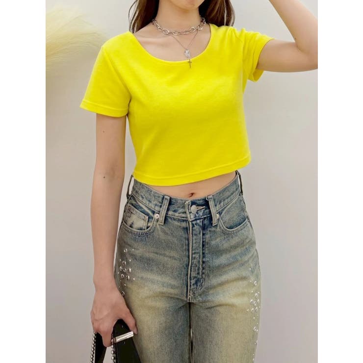 BASICシンプルショートTシャツ | EVRIS | 詳細画像21 