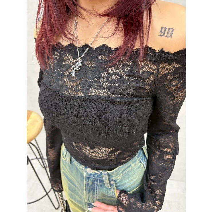 スカラップオフショルレーストップス | EVRIS | 詳細画像10 