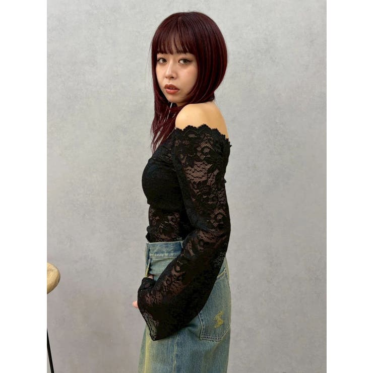 スカラップオフショルレーストップス | EVRIS | 詳細画像12 