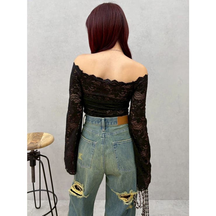 スカラップオフショルレーストップス | EVRIS | 詳細画像13 