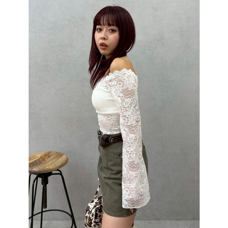 スカラップオフショルレーストップス | EVRIS | 詳細画像19 