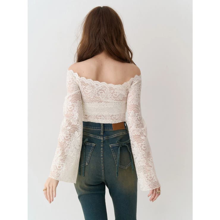 スカラップオフショルレーストップス | EVRIS | 詳細画像3 