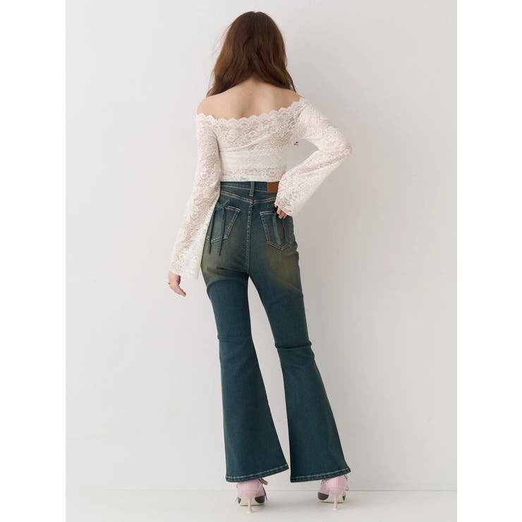 スカラップオフショルレーストップス | EVRIS | 詳細画像4 