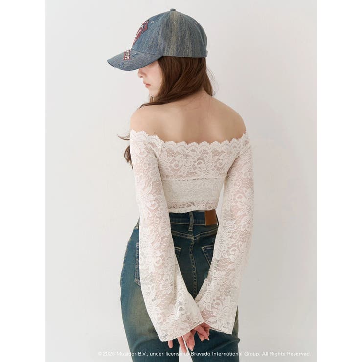 スカラップオフショルレーストップス | EVRIS | 詳細画像8 