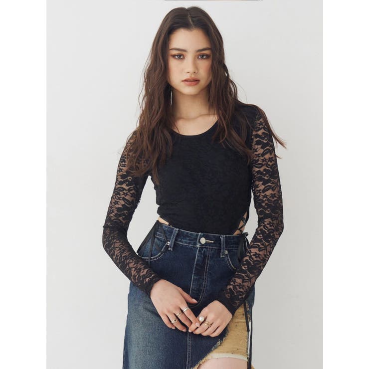 レースアップボディースーツ | EVRIS | 詳細画像14 