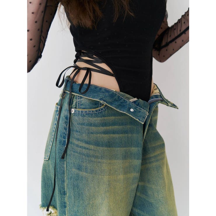 レースアップボディースーツ | EVRIS | 詳細画像2 