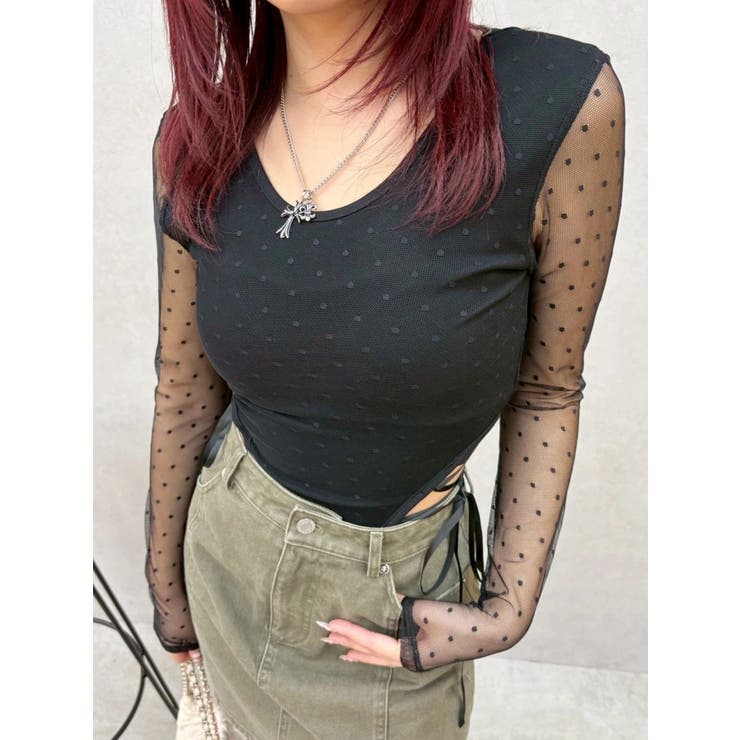 レースアップボディースーツ | EVRIS | 詳細画像27 