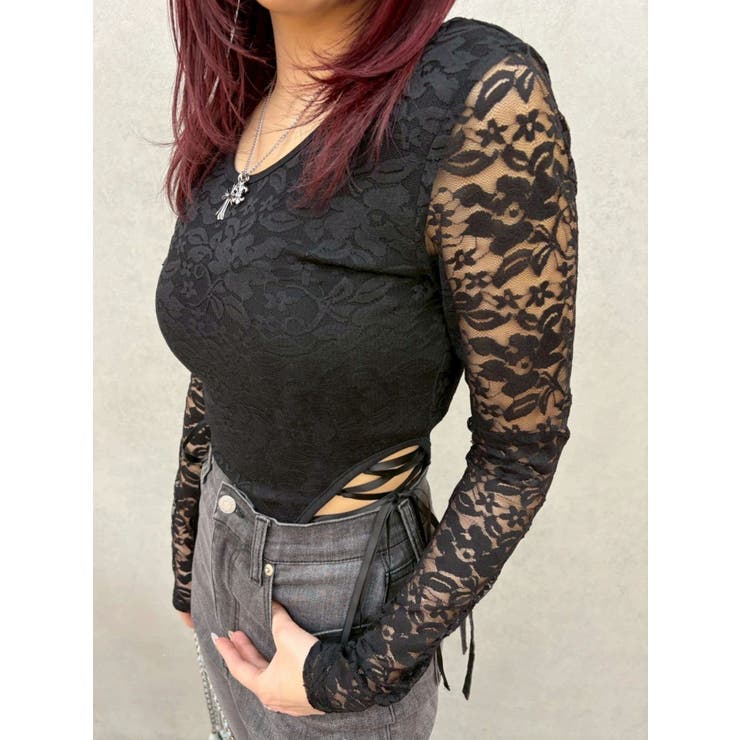 レースアップボディースーツ | EVRIS | 詳細画像34 