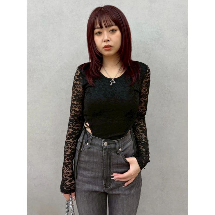 レースアップボディースーツ | EVRIS | 詳細画像36 