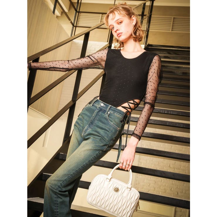 レースアップボディースーツ | EVRIS | 詳細画像43 