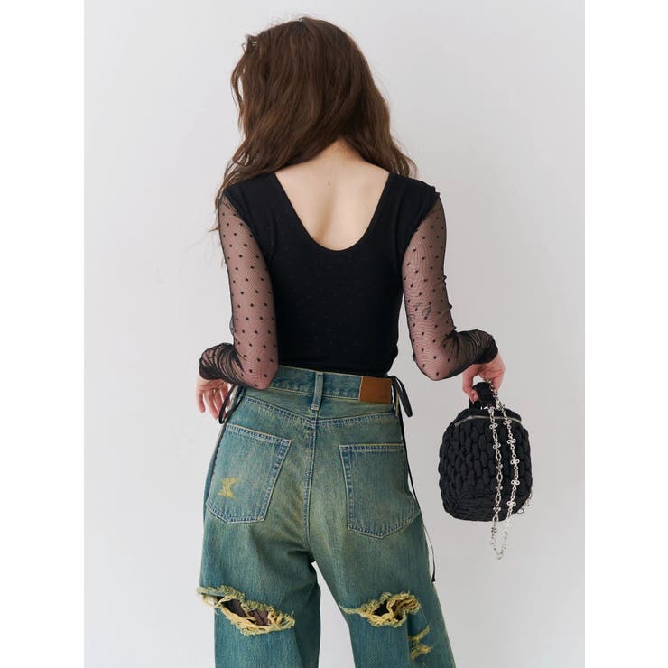 レースアップボディースーツ | EVRIS | 詳細画像8 