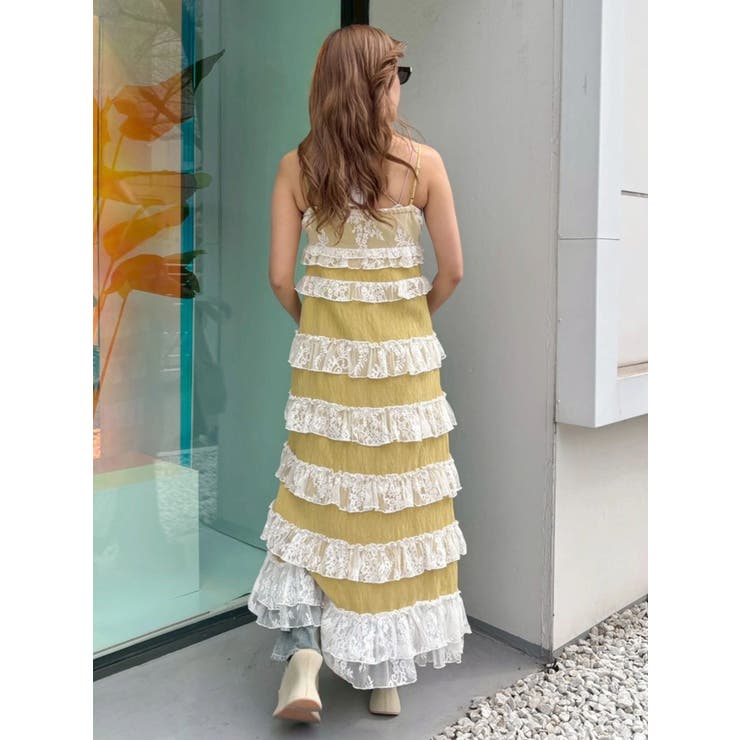 レースフリルロングジレ | EVRIS | 詳細画像12 