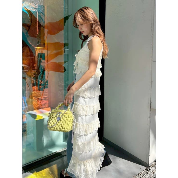 レースフリルロングジレ | EVRIS | 詳細画像14 