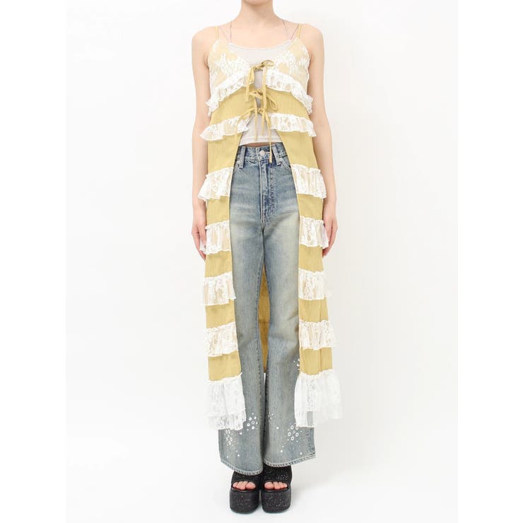 レースフリルロングジレ | EVRIS | 詳細画像20 