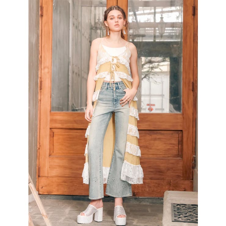 レースフリルロングジレ | EVRIS | 詳細画像6 