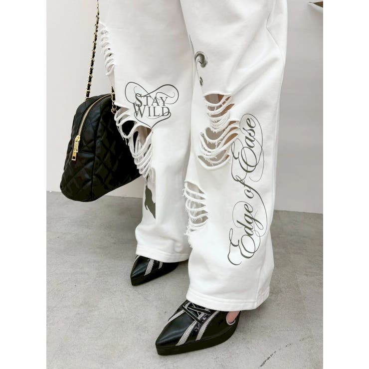 グラフィックデザインワイドパンツ | EVRIS | 詳細画像23 