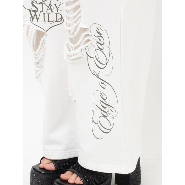 グラフィックデザインワイドパンツ | EVRIS | 詳細画像33 