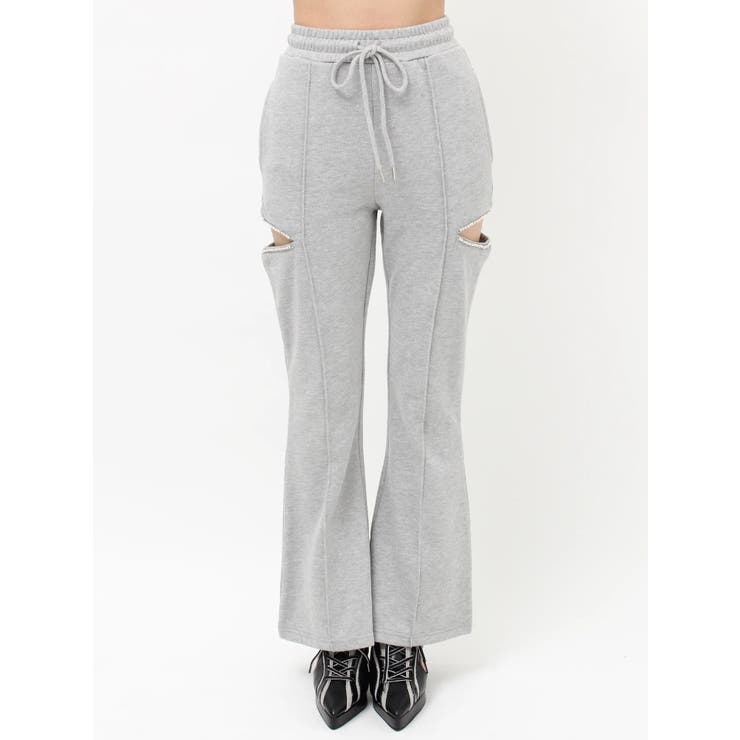 ビジューカッティングスウェットフレアパンツ | EVRIS | 詳細画像15 