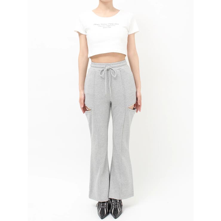 ビジューカッティングスウェットフレアパンツ | EVRIS | 詳細画像22 