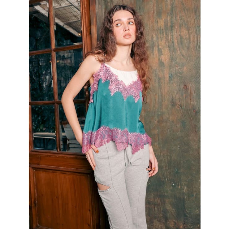 ビジューカッティングスウェットフレアパンツ | EVRIS | 詳細画像3 