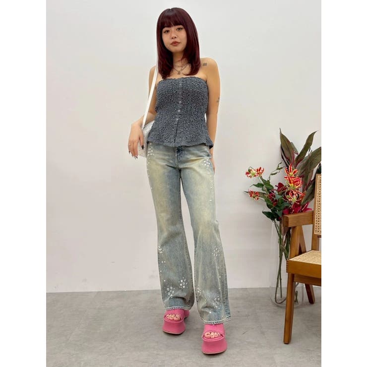 【厚底】フリンジズタッズサンダル | EVRIS | 詳細画像13 