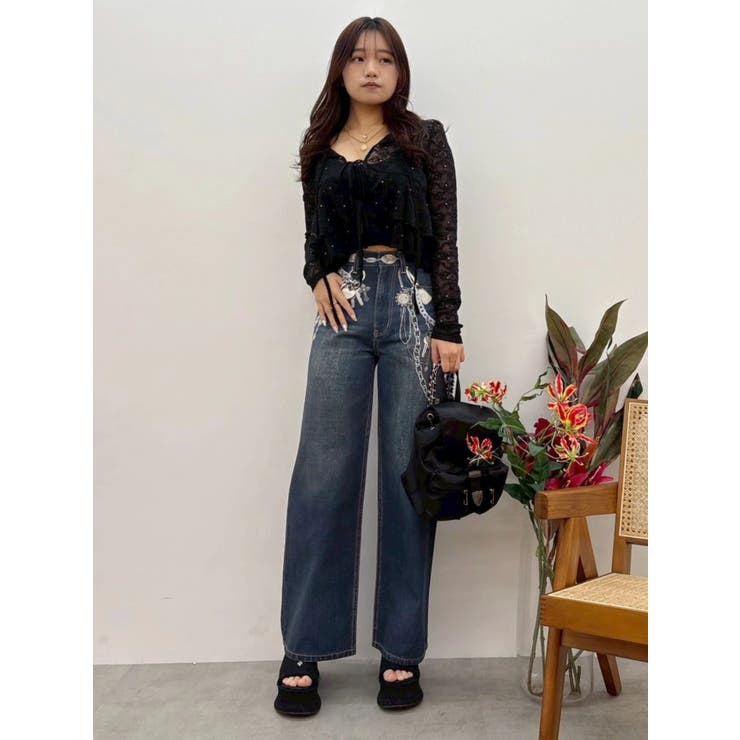 【厚底】フリンジズタッズサンダル | EVRIS | 詳細画像15 