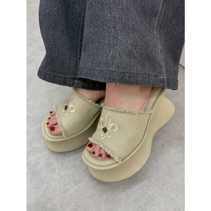 【厚底】フリンジズタッズサンダル | EVRIS | 詳細画像17 