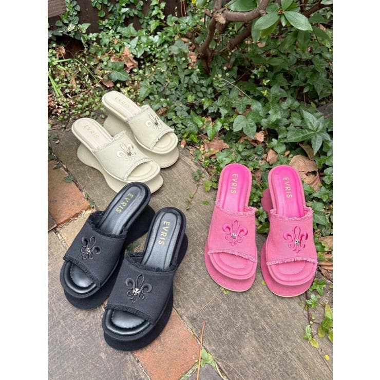 【厚底】フリンジズタッズサンダル | EVRIS | 詳細画像2 