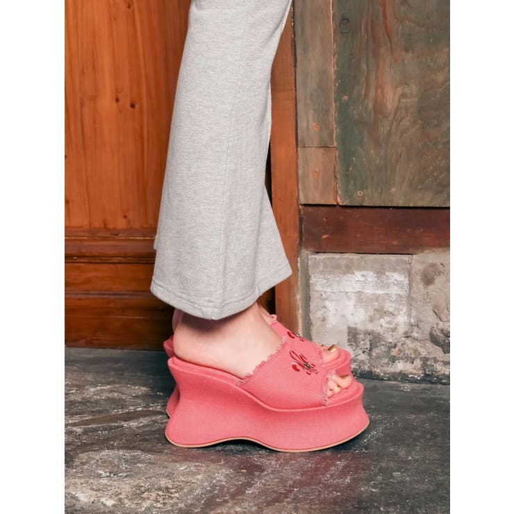 【厚底】フリンジズタッズサンダル | EVRIS | 詳細画像3 