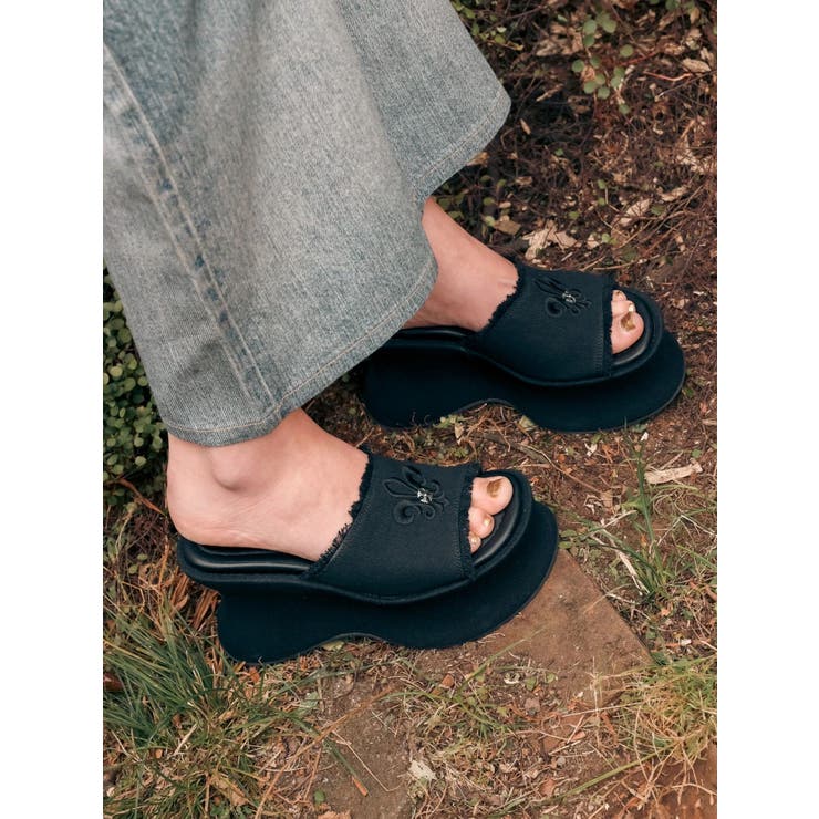 【厚底】フリンジズタッズサンダル | EVRIS | 詳細画像6 