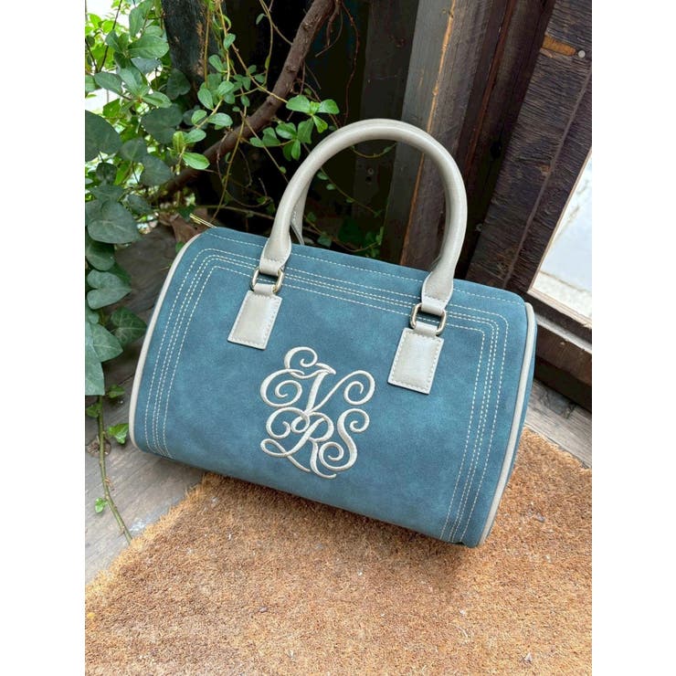 グリーン | エンブレムステッチボストンBAG | EVRIS