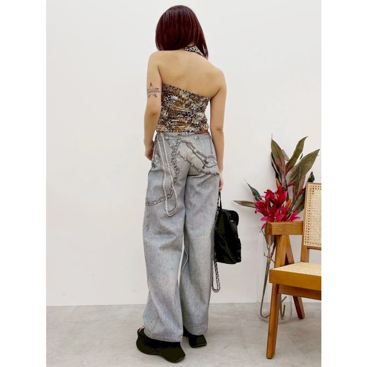 フェイクグラフィックワイドパンツ | EVRIS | 詳細画像14 