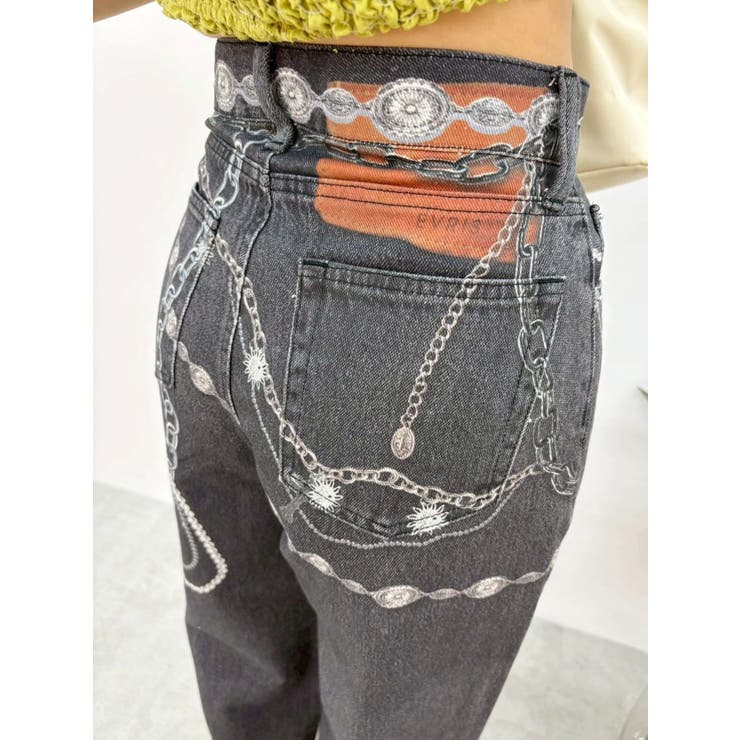 フェイクグラフィックワイドパンツ | EVRIS | 詳細画像24 