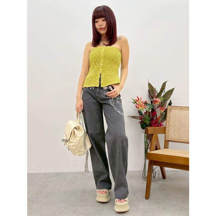 フェイクグラフィックワイドパンツ | EVRIS | 詳細画像29 