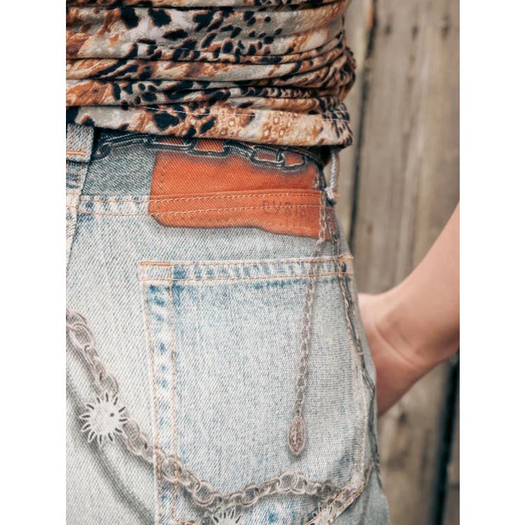 フェイクグラフィックワイドパンツ | EVRIS | 詳細画像4 