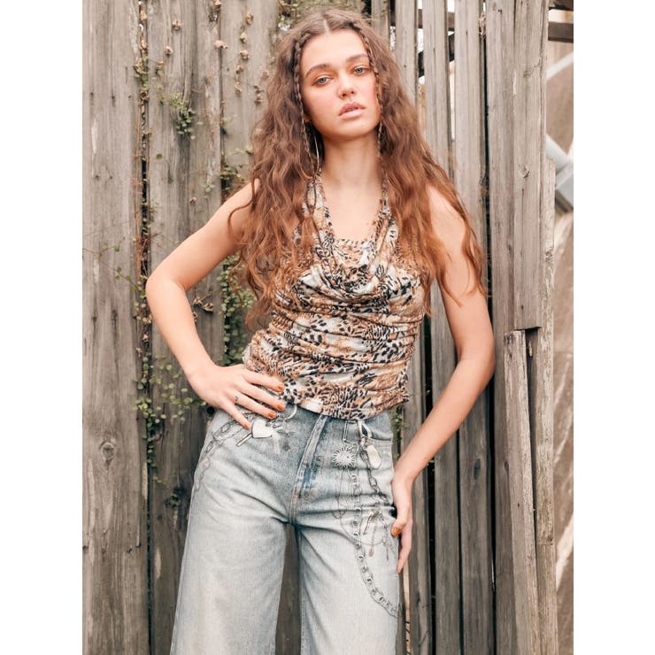 フェイクグラフィックワイドパンツ | EVRIS | 詳細画像6 