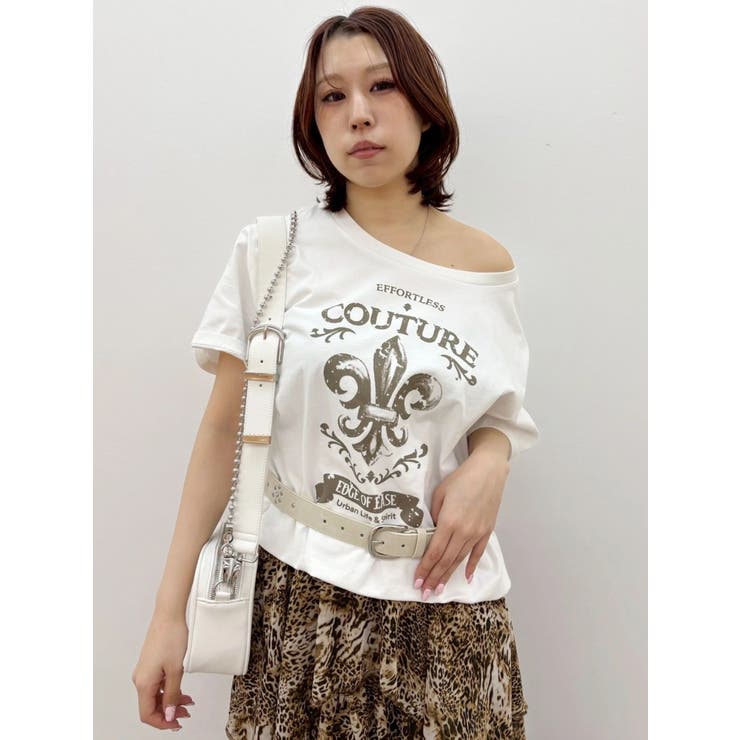 【TVで紹介！】ワンショルグラフィックピグメントＴシャツ | EVRIS | 詳細画像28 